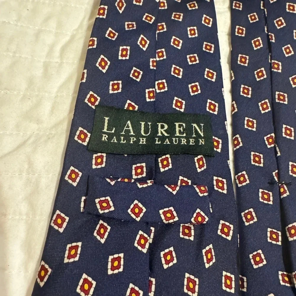 Lauren Ralph Lauren Men’s Tie Navy Red